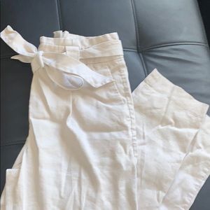 High Waisted Tie Khakis